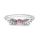Sparkling Angel Wings Crystal Ring