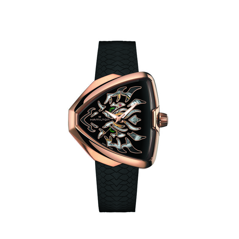 Hamilton Ventura Elvis80 Skeleton Black Dial Watch, 42mm x 45mm image number 0