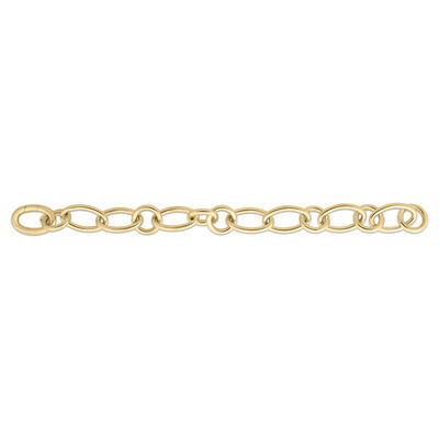 Roberto Coin 18k Yellow Designer Gold Alternating Oval and Round Link Bracelet