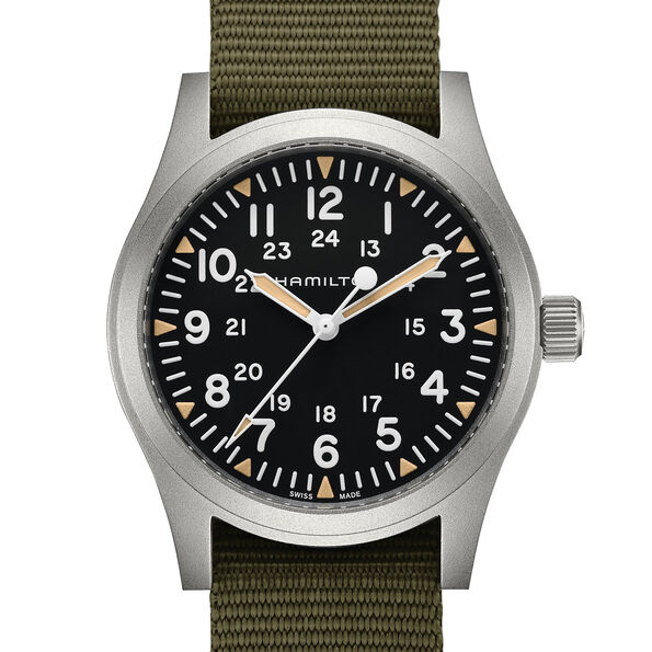 Hamilton Khaki Field Mechanical Watch Black Dial, 42mm