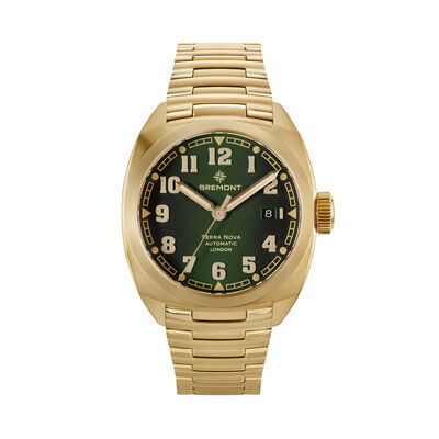 Bremont NEW Terra Nova 40.5 Date Bronze Green Dial Watch, 40.5mm