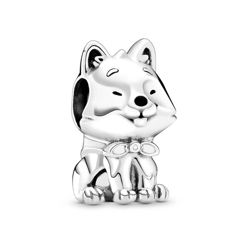 Pandora Places Japanese Akita Inu Dog Enamel Charm image number 0