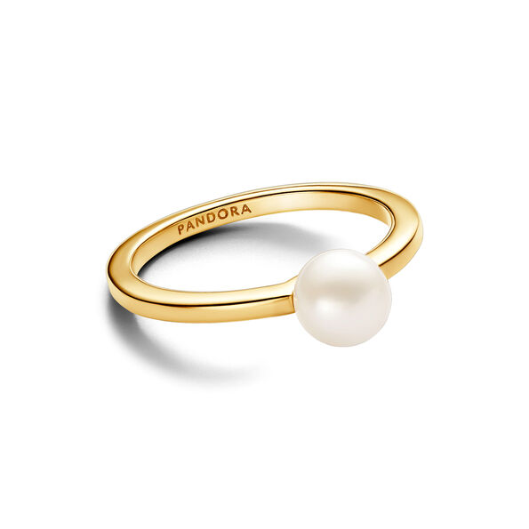 Pandora Treated Freshwater Cultured Pearl Ring