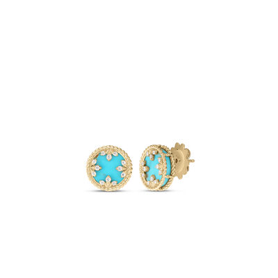 Roberto Coin 18K Yellow Gold Venetian Medallions Small Stud Earrings