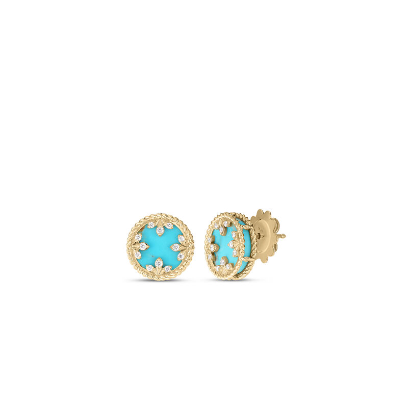Roberto Coin 18K Yellow Gold Venetian Medallions Small Stud Earrings image number 0