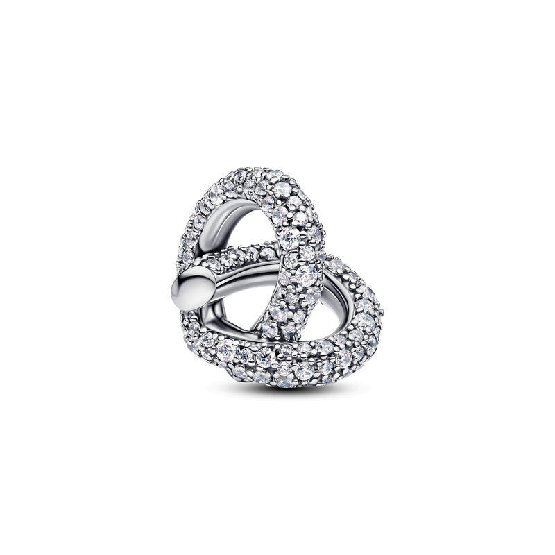 Pandora Pav&eacute; Infinity Knot Heart Charm image number 0