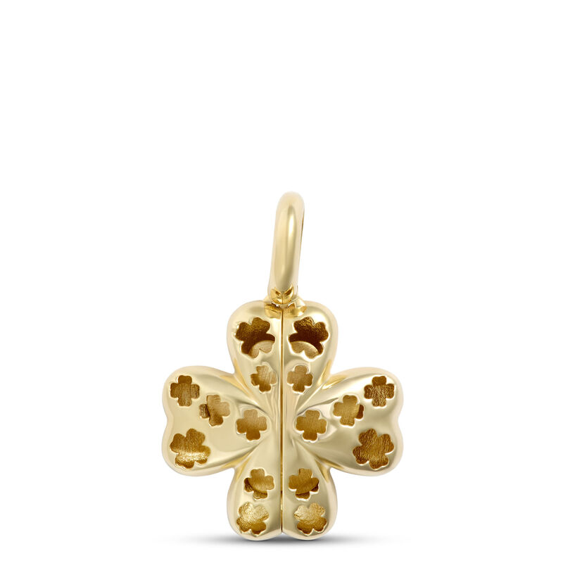 Toscano Four-Leaf Clover Charm, 14k Yellow Gold image number 2