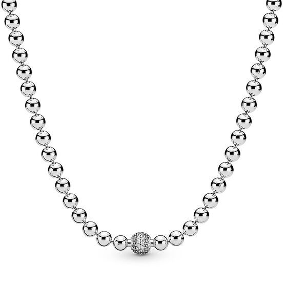 Pandora Purely Pandora Beads & Pavé CZ Necklace 398565C0145 Ben
