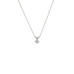 Princess Cut Diamond Solitaire Necklace 14K, 3/8 ct.