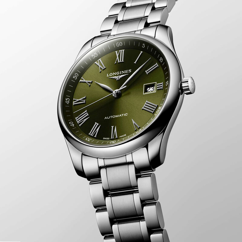 Longines Master Collection Watch Green Dial Steel Bracelet, 40mm image number 2