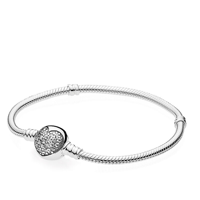 Pandora Sparkling Heart CZ Bracelet image number 1