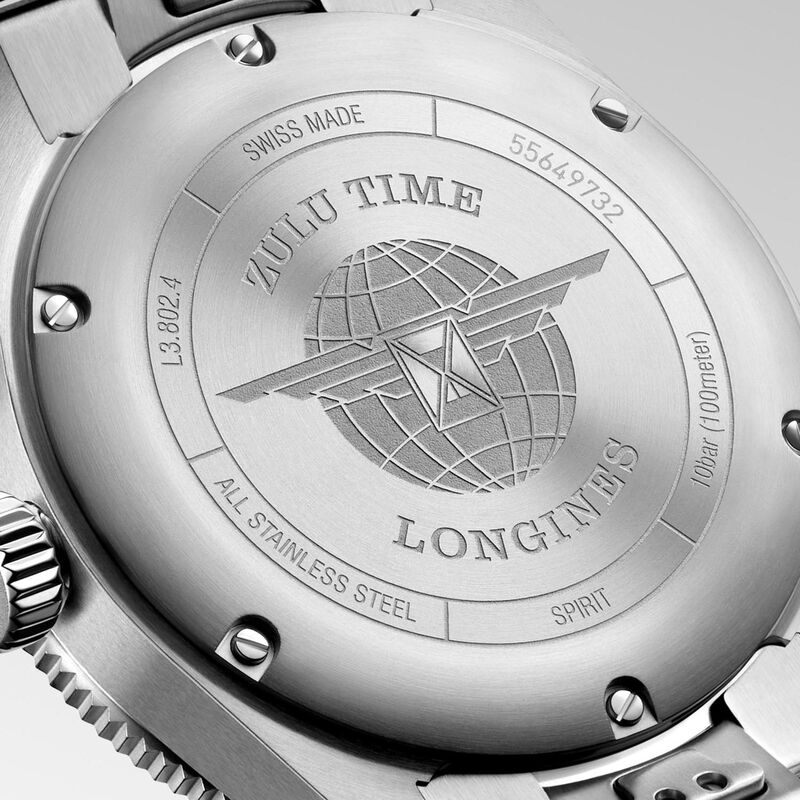 Longines Spirit Zulu Time Anthracite Dial Watch, 39mm image number 4