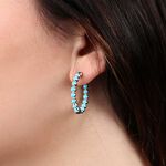 Lisa Bridge Turquoise Hoop Earrings