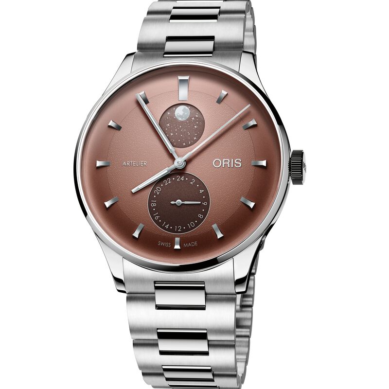Oris Artelier Complication Brown Dial Watch, 39.5mm image number 0
