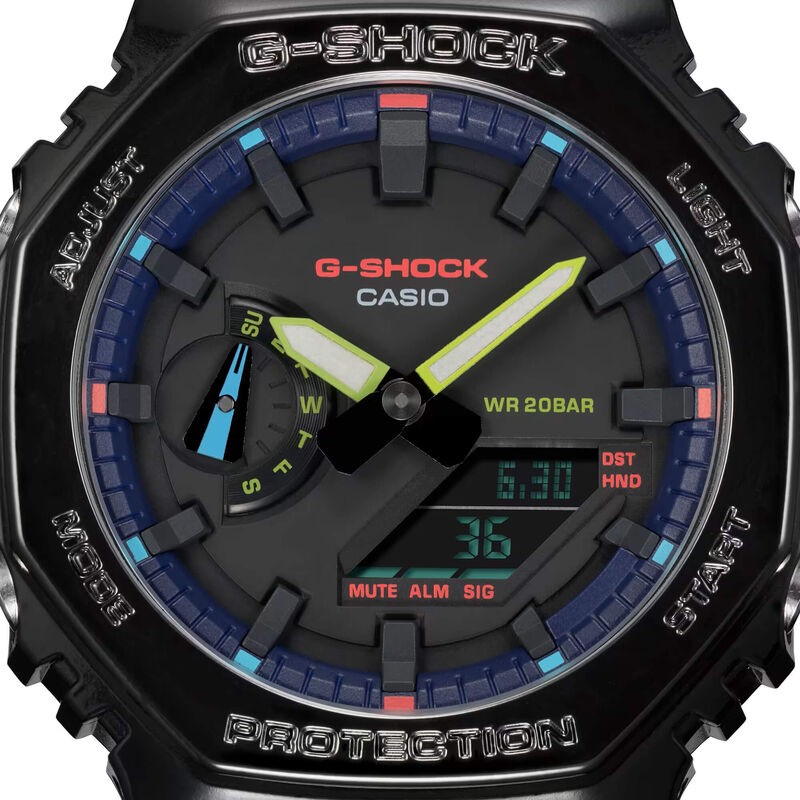 G-Shock Analog-Digital Watch Black Dial Black Resin Band, 48.5mm image number 5