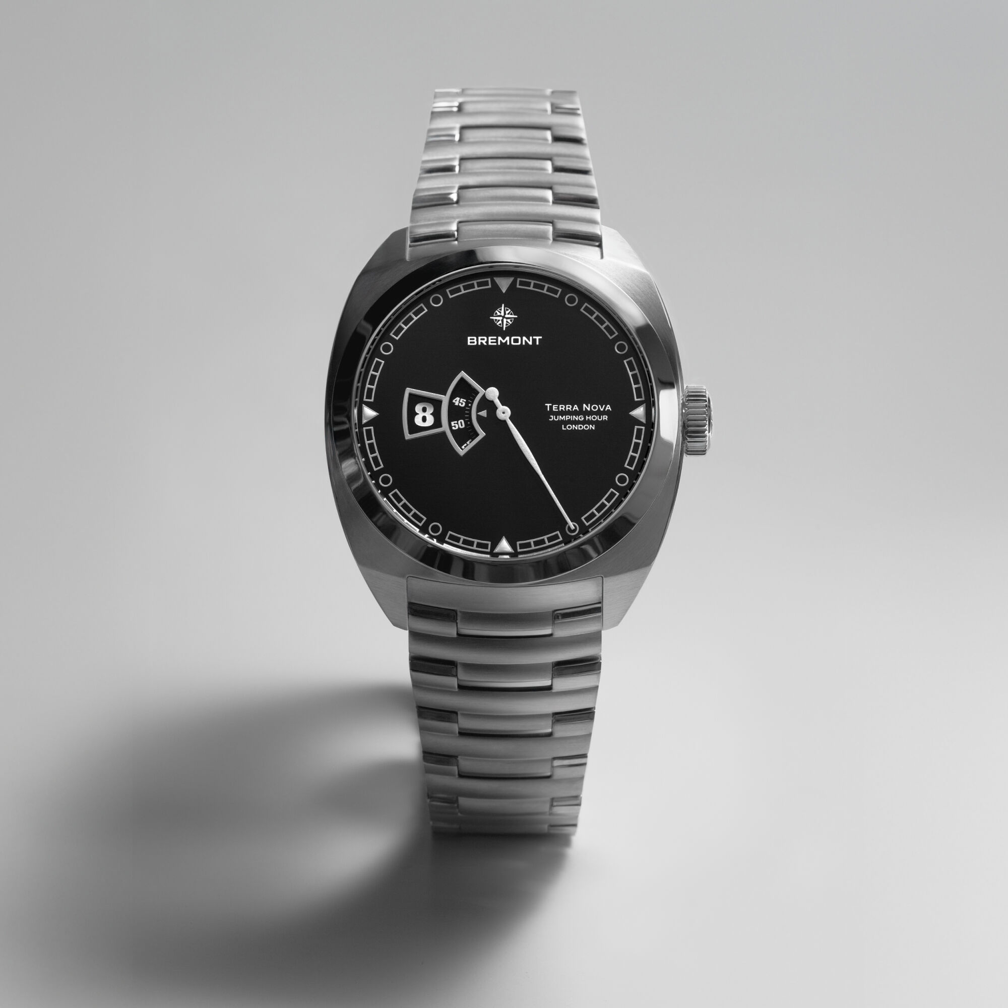 Bremont Terra Nova Jumping Hour Black Dial Watch, 40.5mm