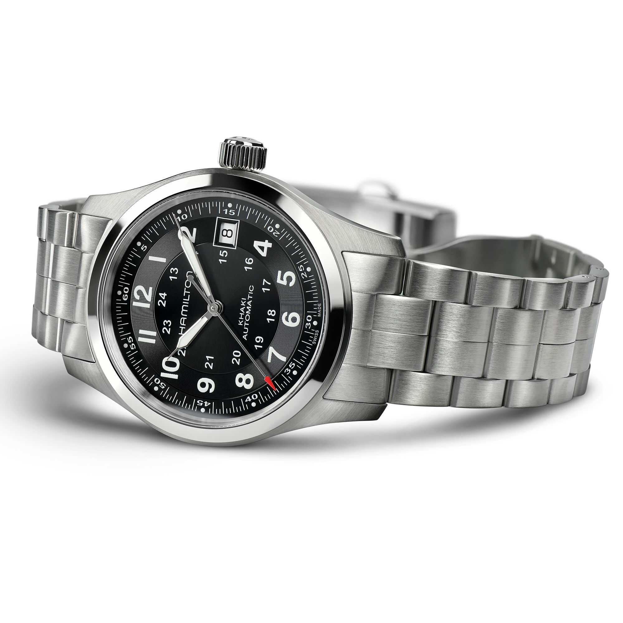 Hamilton Khaki Field Auto Black Dial Watch, 38mm