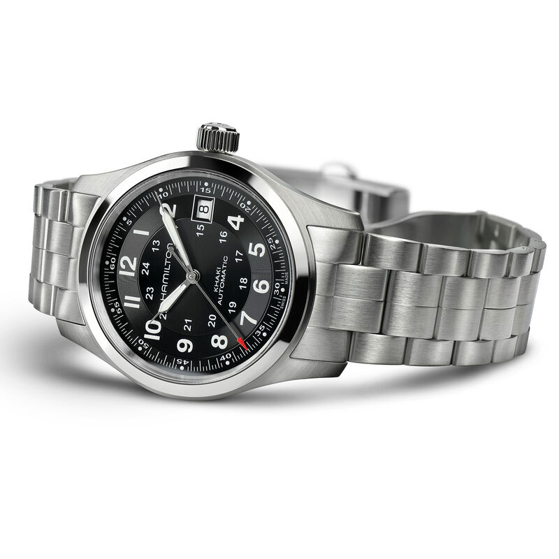 Hamilton Khaki Field Auto Black Dial Watch, 38mm image number 1