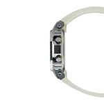 G-Shock Steel White Strap Rectangular Watch, 43.8mm