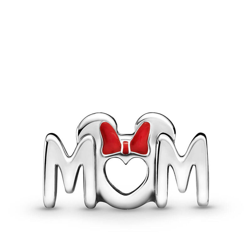 Pandora Disney Minnie Mouse Bow & Mom Enamel Charm image number 2