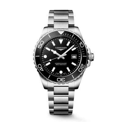Longines Hydroconquest Black Dial Watch, 42mm