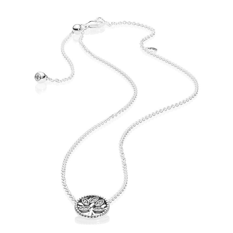 Pandora Tree of Life CZ Collier Necklace image number 1