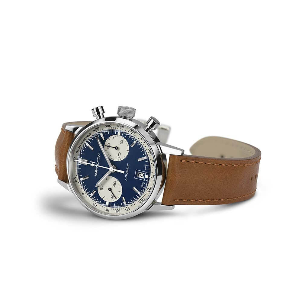 Hamilton Intra-Matic Auto Chrono Watch, 40mm H38416541 Blue
