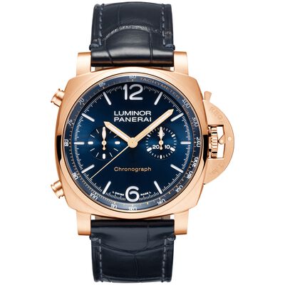 Panerai Luminor Chrono Goldtech™ Blue Dial Watch, 44mm
