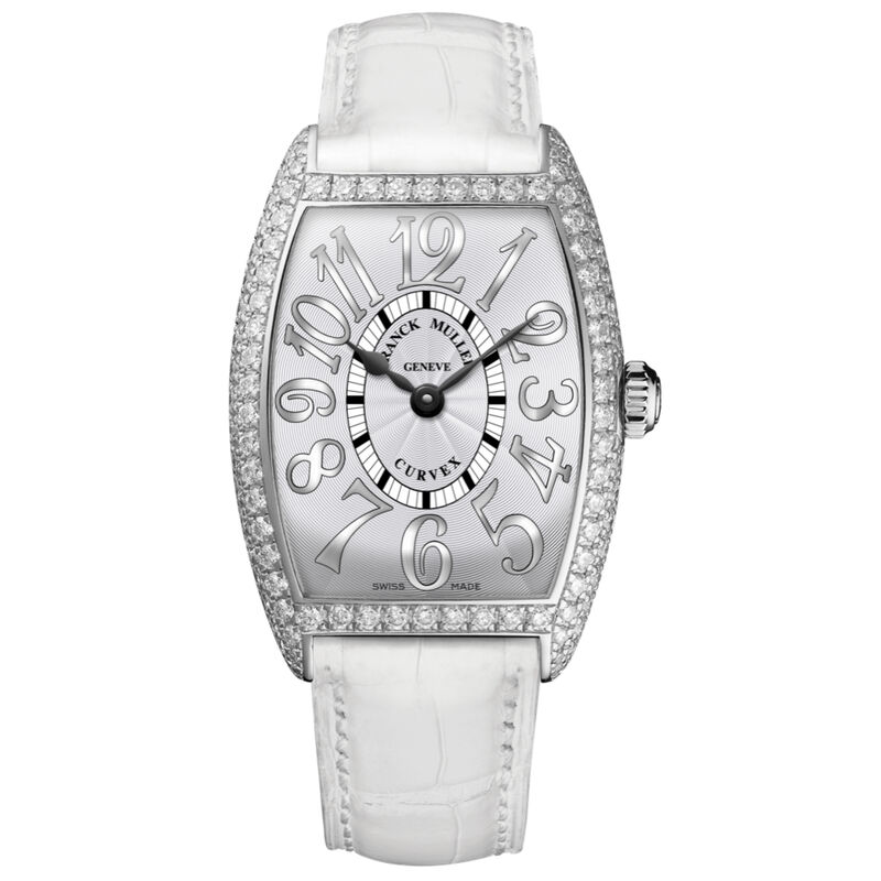 Franck Muller Cintr&eacute;e Curvex Classic Silver Dial Watch, 31mm x 43mm image number 0