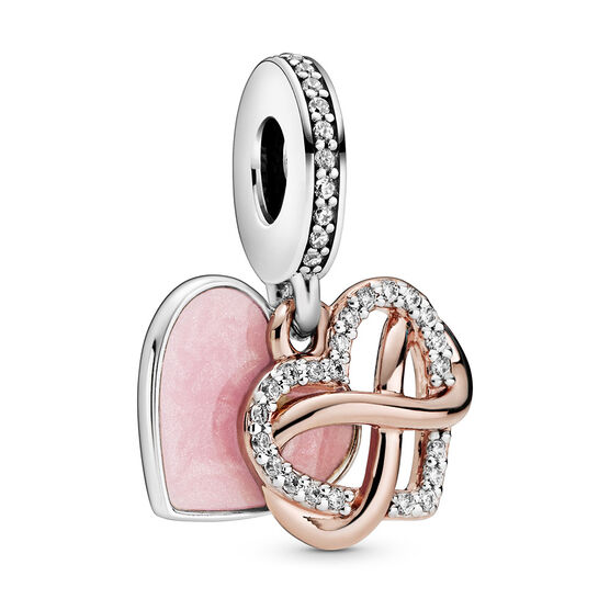 Pandora Sparkling Infinity Heart Enamel & CZ Dangle Charm