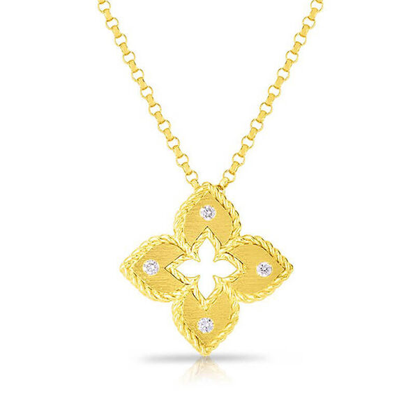 Roberto Coin Petite Venetian Princess Diamond Necklace 18K