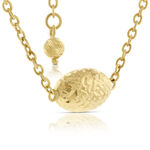Toscano Sideways Bead Necklace 14K