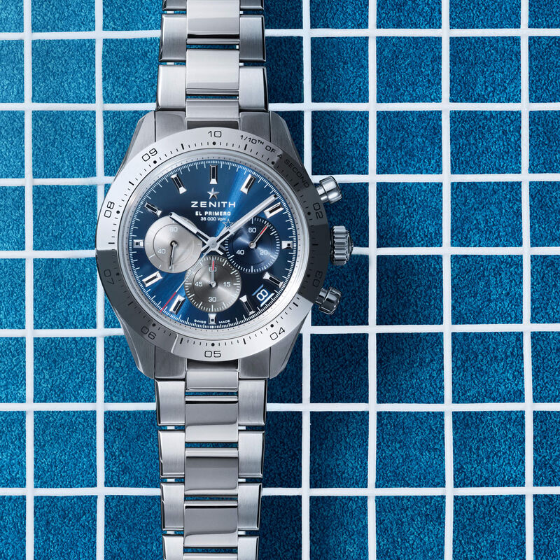 Zenith Chronomaster Sport El Primero Watch Blue Dial Steel Bracelet, 41mm image number 2