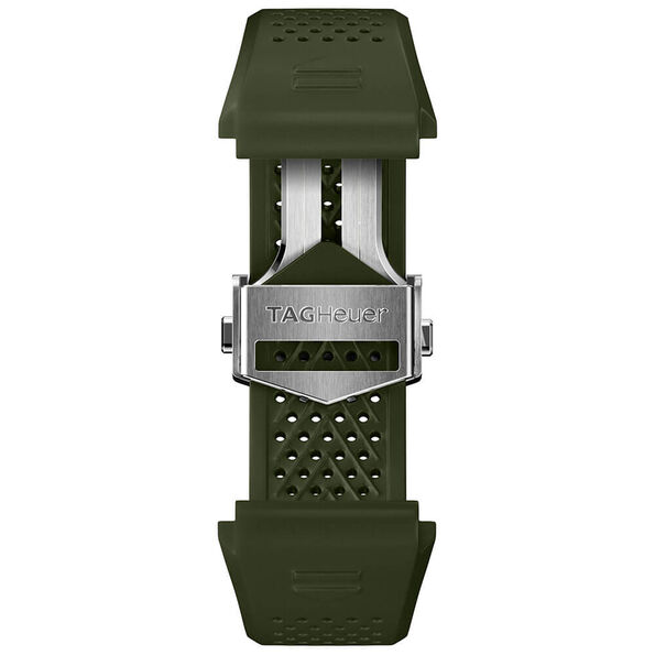 TAG Heuer Connected Calibre E4 45mm  Khaki Rubber Watch Strap