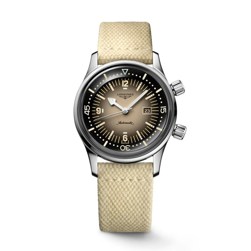 Longines Legend Diver Watch Beige Dial, 36mm image number 1