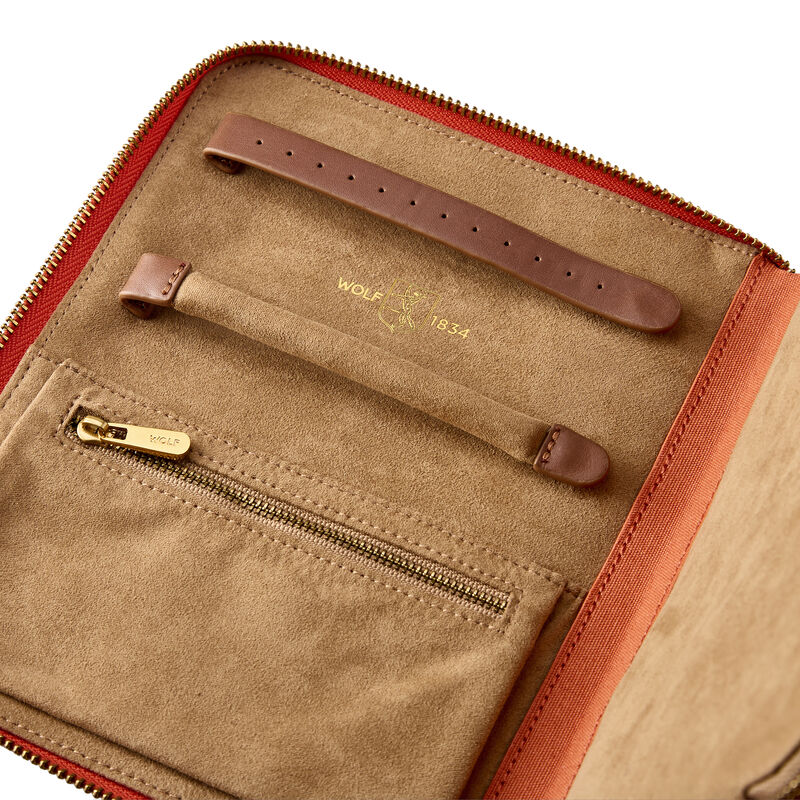 WOLF Ida Travel Zip Jewelry Portfolio image number 3