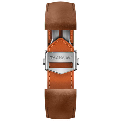 TAG Heuer Connected Calibre E4 42mm Brown Leather Watch Strap