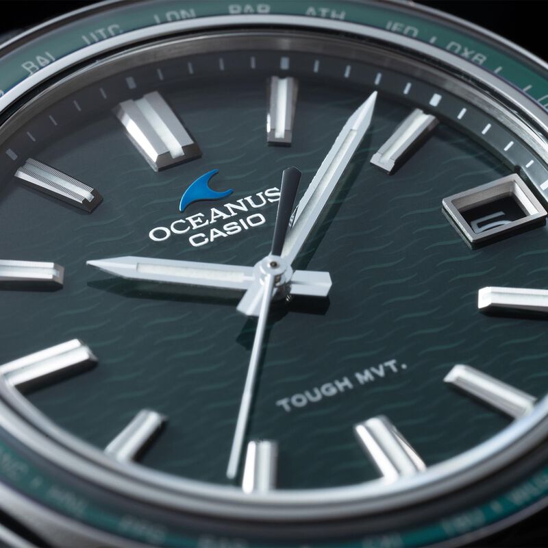 Casio Oceanus Manta S400 Series Green Dial Watch, 41.3mm image number 1