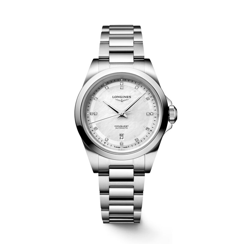 Longines Conquest Mother of Pearl Dial Watch, 30mm image number 0