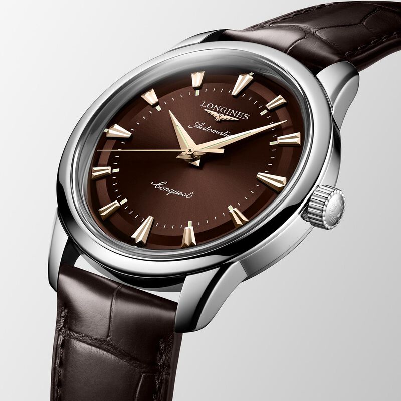 Longines Conquest Heritage Brown Dial Watch, 40mm image number 2