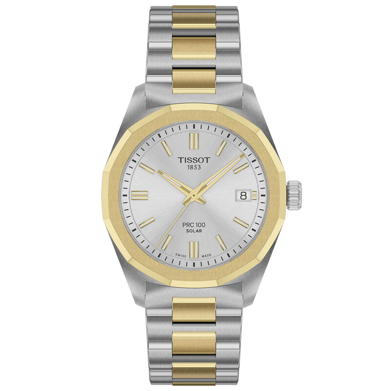 TISSOT PRC 100 Solar Silver Dial Watch, 34mm image number 0