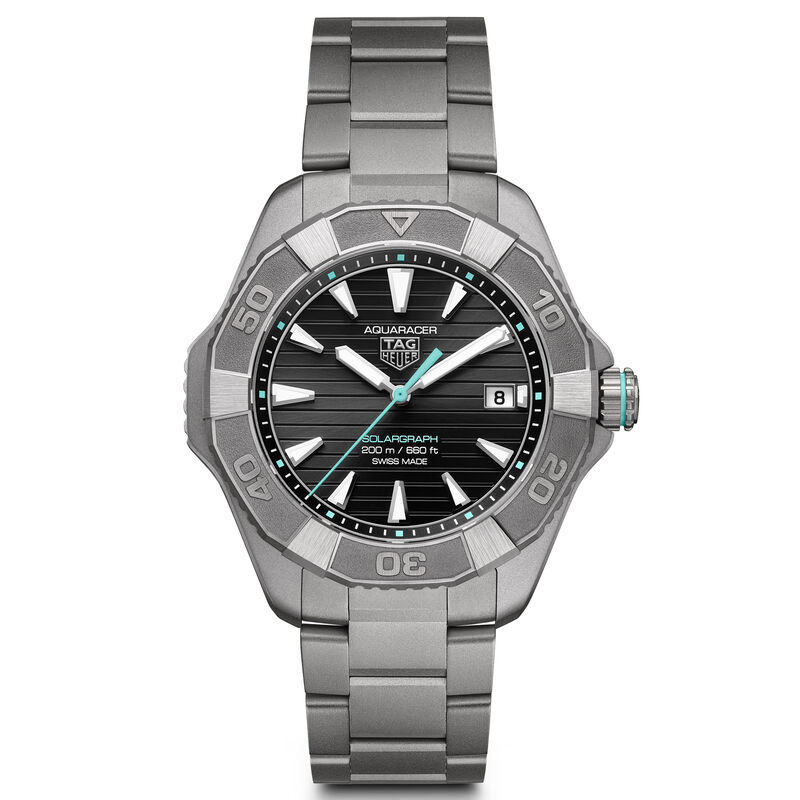 TAG Heuer Aquaracer Professional 200 Solargraph Black Dial Watch, 40mm image number 0
