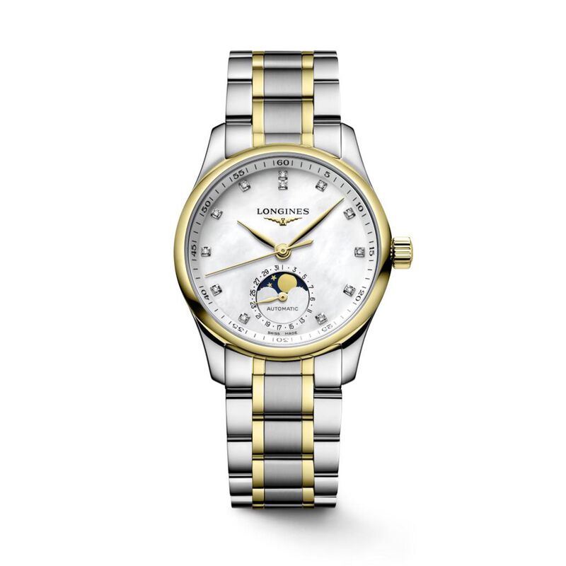 Longines Master Collection Moonphase White Dial Watch, 34mm image number 0