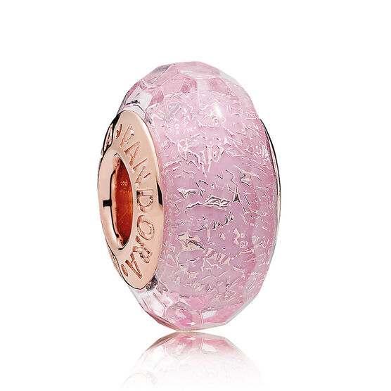 Pandora Faceted Pink Murano Glass Charm