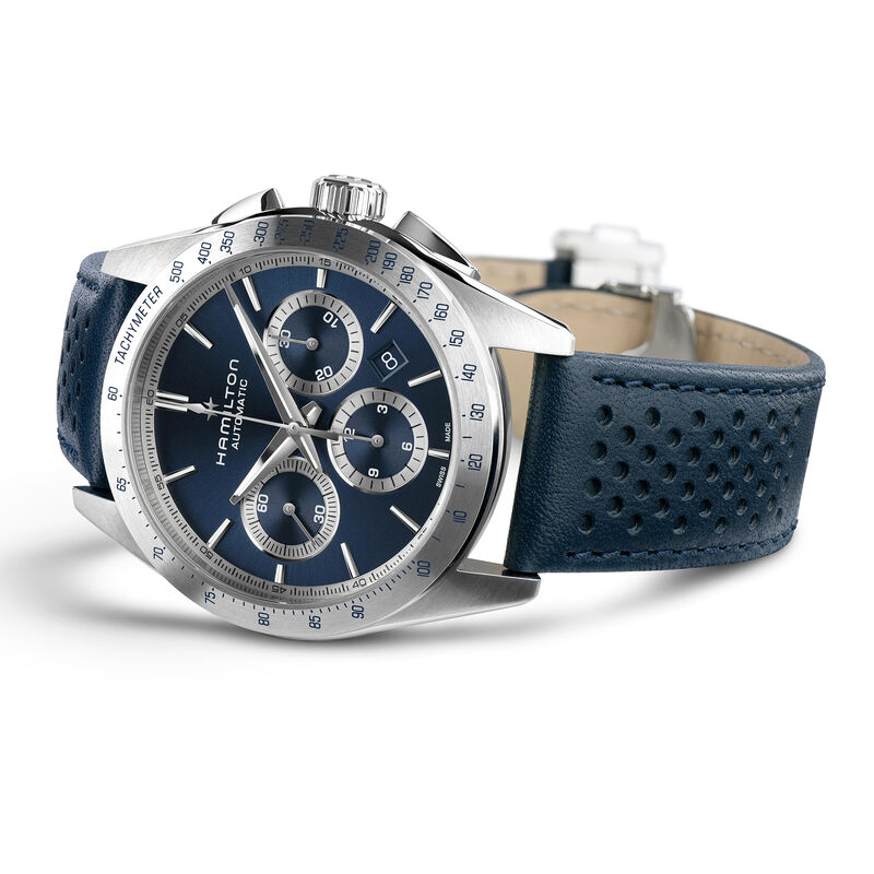 Hamilton Jazzmaster Performer Auto Chrono Blue Dial Watch, 42mm image number 1