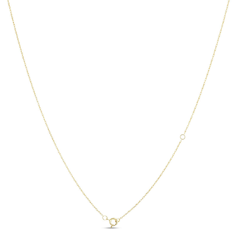 Classic Round Diamond Pendant, ⅕ Carat Total Weight, 14K Yellow Gold image number 3