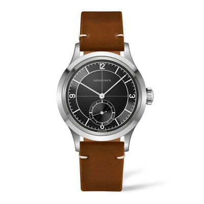 Longines Sector Dial Black Dial Watch, 38.5mm