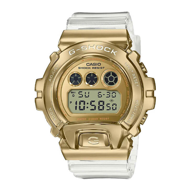 G-Shock Limited Edition Gold IP Transparent Strap Watch, 53.9mm image number 0