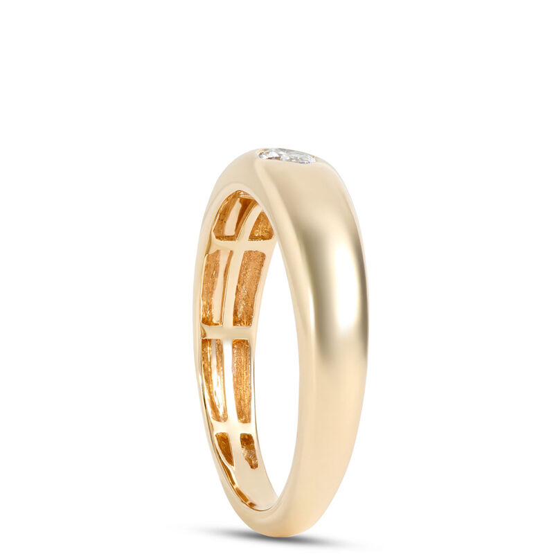 Solitaire Marquise Diamond Band, 14K Yellow Gold image number 1