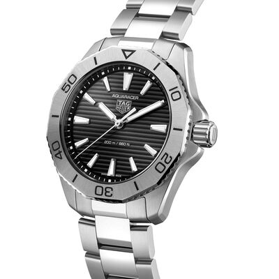TAG Heuer Aquaracer 200 Black Steel Quartz Watch, 40mm